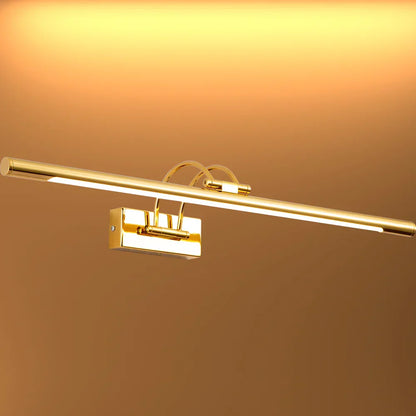 Aluminum Picture Light LED 25 in Gold Vanity Bar for Bathroom Mirror Artwork Hallway Wall Mount Lighting 3000K