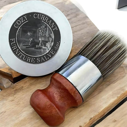 Baume nourrissant pour sièges, sacs, chaussures et vestes en cuir véritable, formule incolore avec applicateur éponge