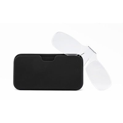 Lunettes de lecture à pince pour hommes et femmes – Lunettes loupes compactes sans monture avec pont flexible, accessoires de lecture pratiques et économiques pour