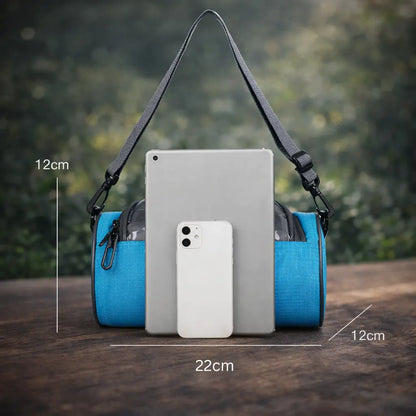 All-Weather Bicycle Handlebar Pouch with Touchscreen Access