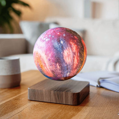 Magnetic Floating Moon Lamp with Remote Control 16-Color LED Night Light for Bedroom Office Desk Decor Space Enthusiast Gift