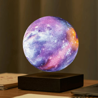 Magnetic Floating Moon Lamp with Remote Control 16-Color LED Night Light for Bedroom Office Desk Decor Space Enthusiast Gift