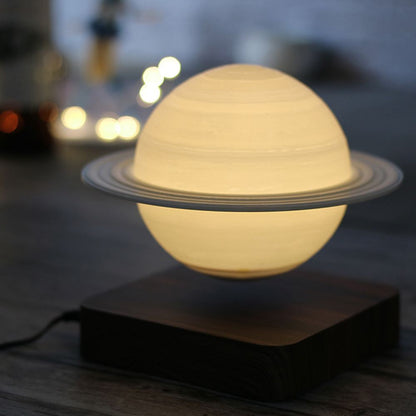 Floating Magnetic Globe Desk Lamp with Dual-Tone LED Lighting for Office & Bedroom