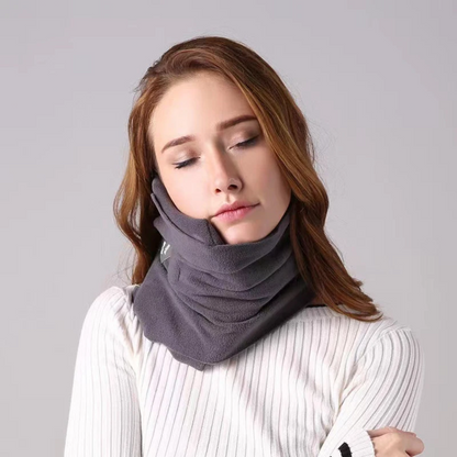 Travel Neck Pillow with Ergonomic Support – Lightweight Memory Foam Headrest for Airplane, Car & Train – Machine Washable Cover for Men &