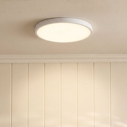 Ultra-Slim LED Ceiling Light Flush Mount Modern Minimalist Design for Bedroom Kitchen Living Room Black White 9 10.5 14.5 Inch