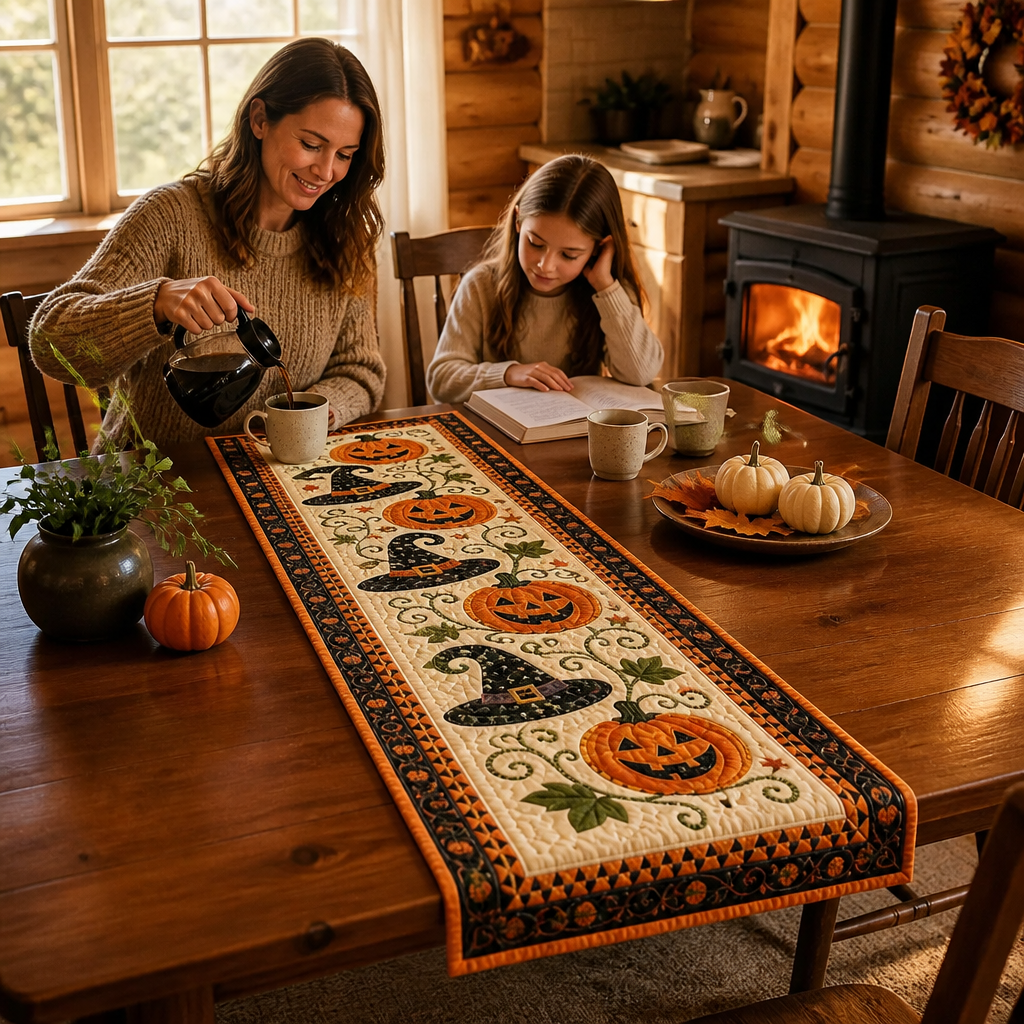 GOLDENPATH – Chemin de table d'automne pour un style de salle à manger élégant