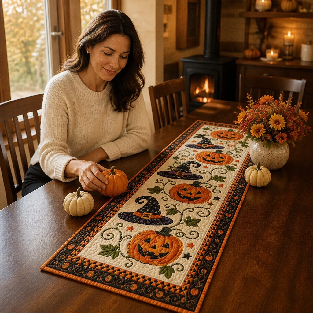 GOLDENPATH – Chemin de table d'automne pour un style de salle à manger élégant