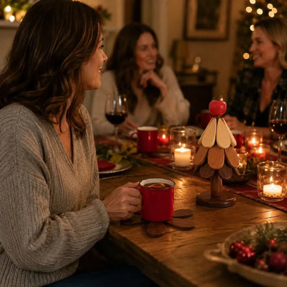 FIRREST – Set de dessous de plat sapin de Noël pour un service de fête facile