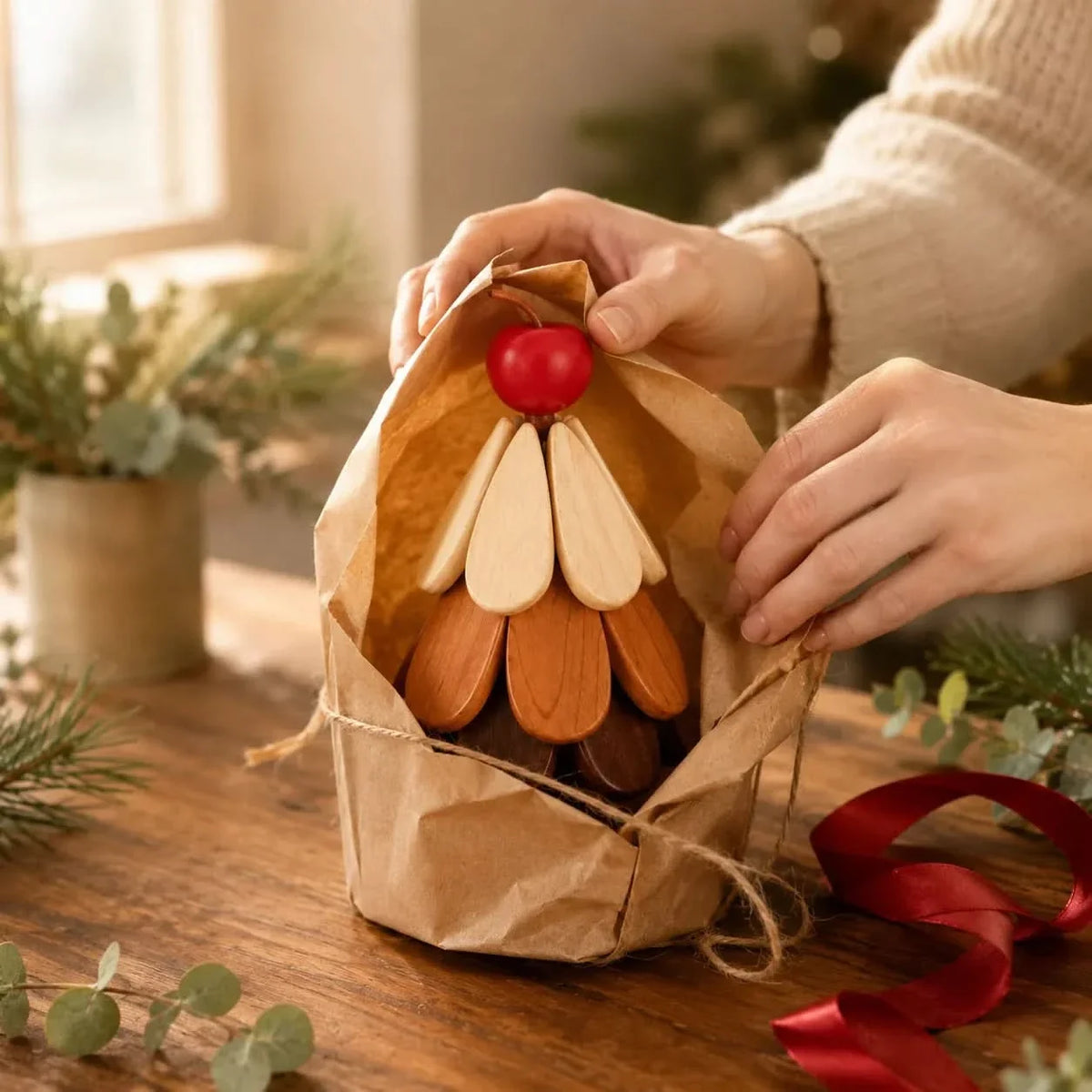 FIRREST – Set de dessous de plat sapin de Noël pour un service de fête facile