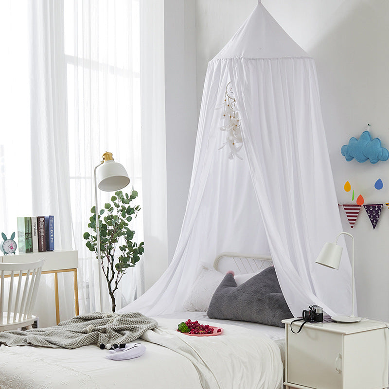 Kids Bed Tent Canopy Light Blocking Play Curtain for Girls Boys Crib Nursery Princess Dome Netting Drape with Hanging Hook 98 Inch Tall