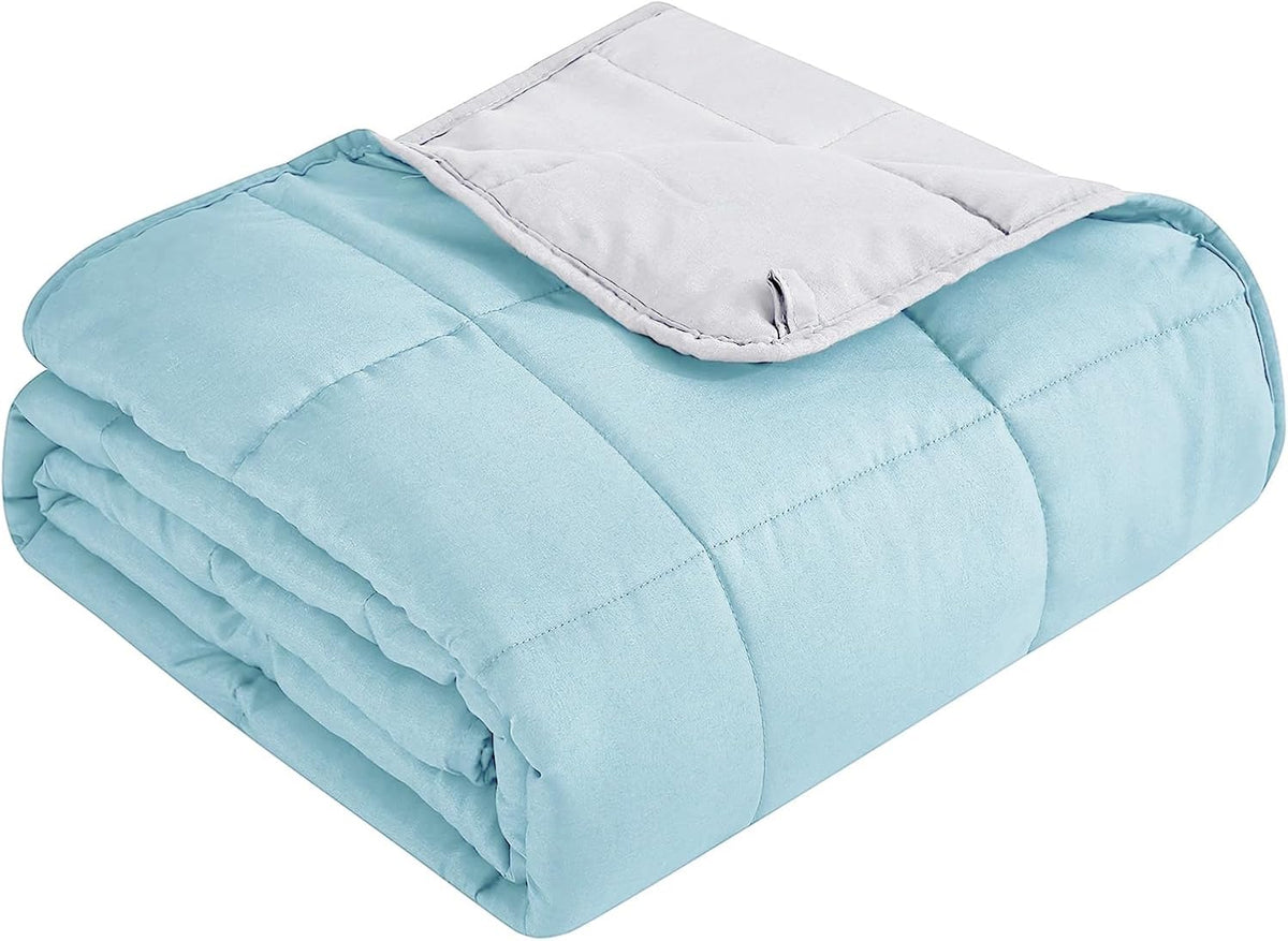 Confort douillet | Couverture lestée en microfibre rafraîchissante | Douceur toutes saisons pour une relaxation ultime