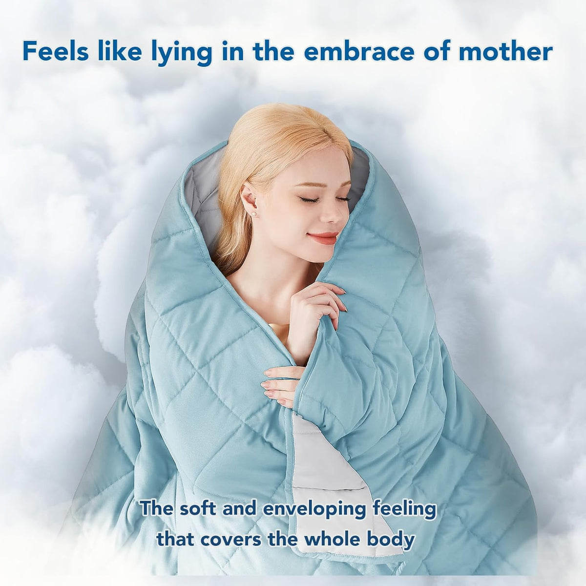 Confort douillet | Couverture lestée en microfibre rafraîchissante | Douceur toutes saisons pour une relaxation ultime