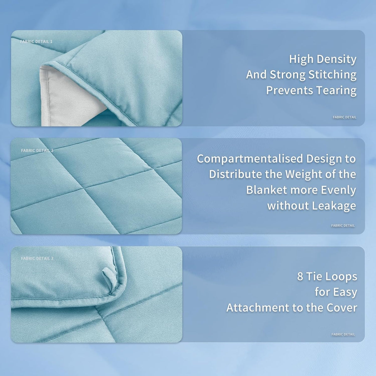 Confort douillet | Couverture lestée en microfibre rafraîchissante | Douceur toutes saisons pour une relaxation ultime