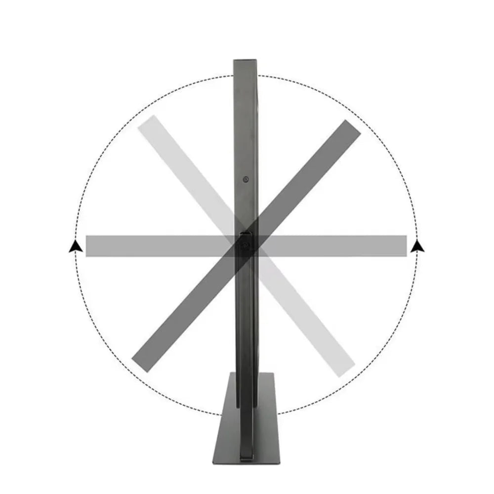 Miroir de maquillage sur pied à commande tactile avec trois modes d'éclairage et grossissement 15x amovible pour une application précise du maquillage