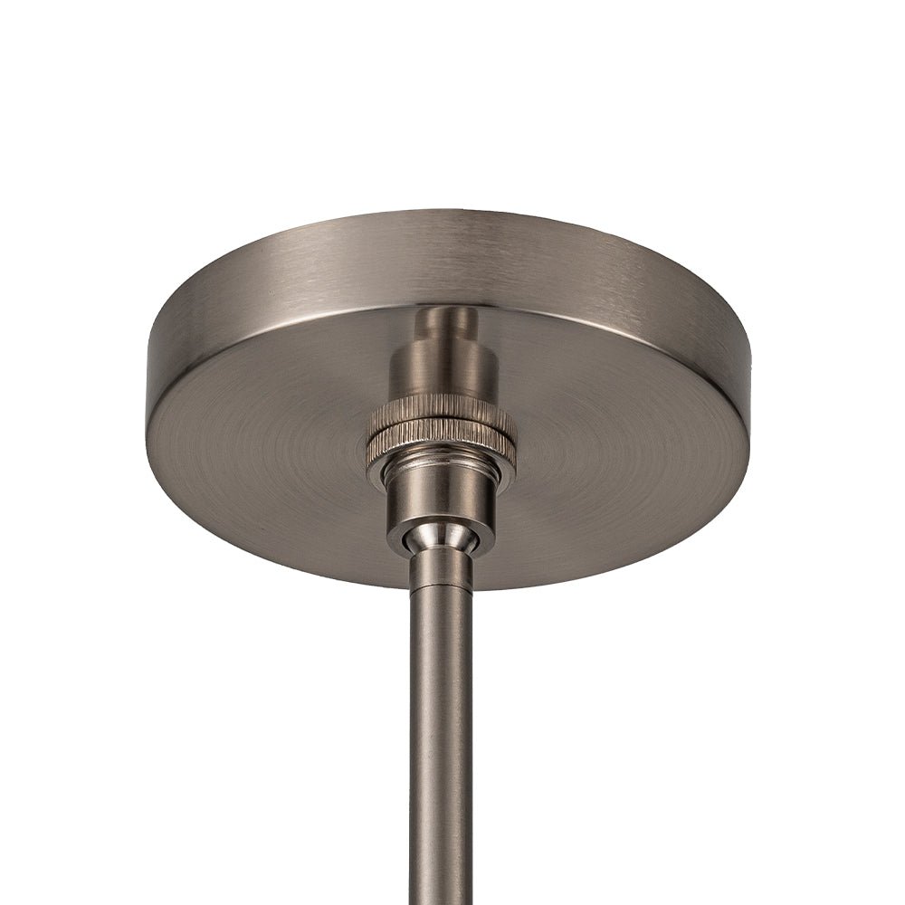 Tapered Fabric Drum Lantern Chandelier with Adjustable Height for Dining Room & Entryway