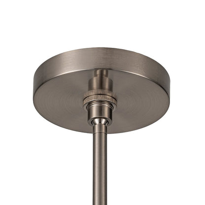 Tapered Fabric Drum Lantern Chandelier with Adjustable Height for Dining Room & Entryway