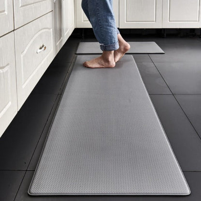 Cushioned Kitchen Floor Mat Anti-Fatigue Standing Comfort Runner Non-Slip Waterproof PVC Foam Pad for Cooking Prep Sink Area Home Chef