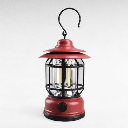 Rechargeable LED Camping Lantern Dimmable USB Portable Outdoor Light Retro Design for Tent Emergency Home Garden