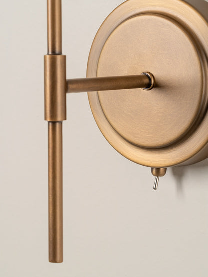 Applique murale en tissu avec abat-jour festonné, douille G9, structure en métal doré de 21,6 cm, luminaire de chevet, éclairage d'accentuation moderne pour entrée d'appartement
