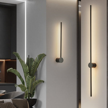 LED Wall Light Fixture Modern Minimalist Linear Sconce for Dining Room Bar Bedroom | Acrylic Iron Construction | Warm White Ambient