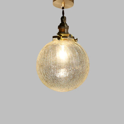 Clear Glass Hanging Lamp E27 Socket 6 in Diameter Scandinavian Style for Dining Room Kitchen Island Over Table Adjustable Cord Modern Minima
