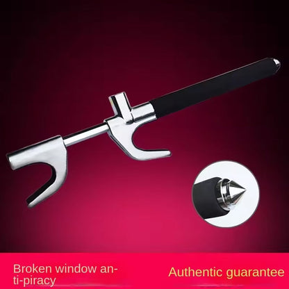 Retractable Anti-Theft Bar with Copper Core Lock & Emergency Glass Breaker for Cars, SUVs & Trucks