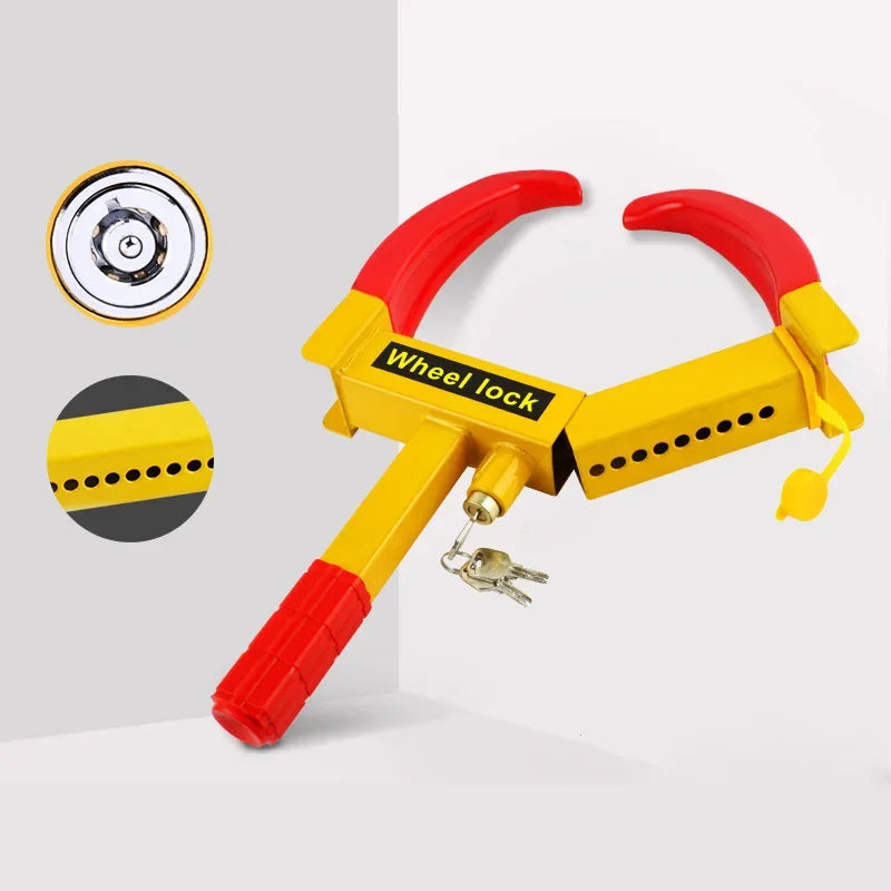 Heavy-Duty Tire Boot Lock for Cars, Trucks, Trailers & More – Adjustable Up to 11 In Width – Rust-Resistant Steel with Scratch-Free Coating