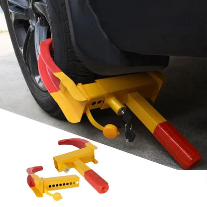 Heavy-Duty Tire Boot Lock for Cars, Trucks, Trailers & More – Adjustable Up to 11 In Width – Rust-Resistant Steel with Scratch-Free Coating