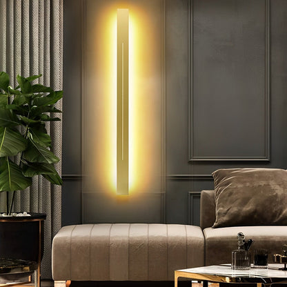 Linear LED Accent Strip Light 47 Inch Black Iron Acrylic Fixture Hardwired Adjustable Color Temperature for Bedroom Hallway Mirror Vanity Mo