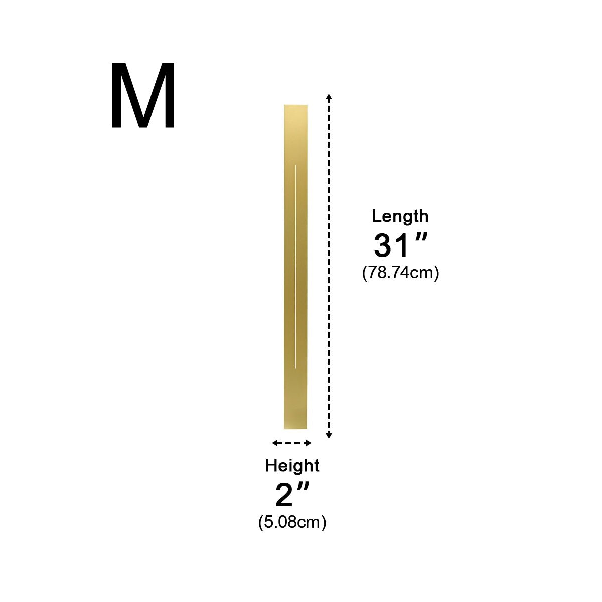 Linear LED Accent Strip Light 47 Inch Black Iron Acrylic Fixture Hardwired Adjustable Color Temperature for Bedroom Hallway Mirror Vanity Mo