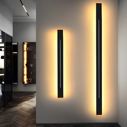 Linear LED Accent Strip Light 47 Inch Black Iron Acrylic Fixture Hardwired Adjustable Color Temperature for Bedroom Hallway Mirror Vanity Mo