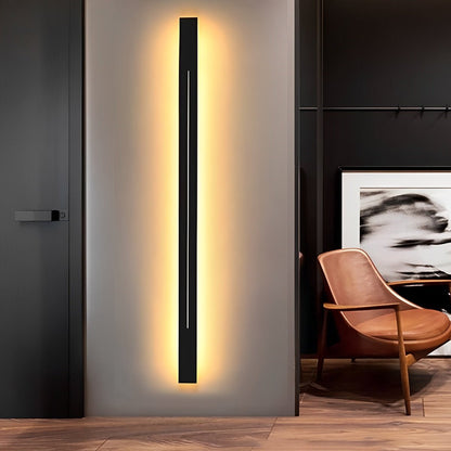 Linear LED Accent Strip Light 47 Inch Black Iron Acrylic Fixture Hardwired Adjustable Color Temperature for Bedroom Hallway Mirror Vanity Mo