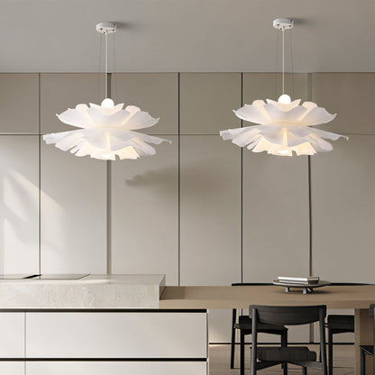 Overhead Ceiling Fixture Layered Acrylic & Metal Construction White Finish for Kitchens Entryways Bedrooms Living Spaces Modern Home Decor