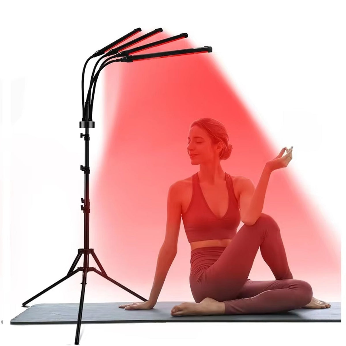 Dual-Wavelength LED Therapy Device for Skin Rejuvenation & Muscle Recovery with Adjustable Stand & Timer