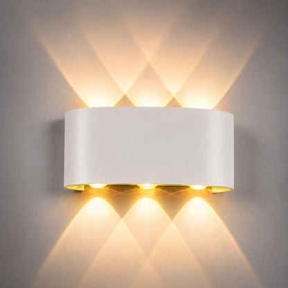 Waterproof LED Wall Sconce for Outdoor & Indoor Use – Aluminum Modern Light Fixture for Patio, Entryway, Hallway – 5 Wattage Options, Warm