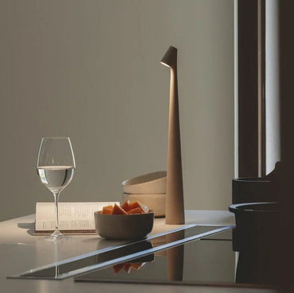 Nordic Style | Wireless LED Table Lamp with Touch-Control Brightness | Cordless Design for Portable Modern Lighting