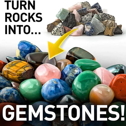 GemMaster | Kit de polissage de pierres avec fonctionnement silencieux et conception étanche | Idéal pour les débutants et l'apprentissage ludique