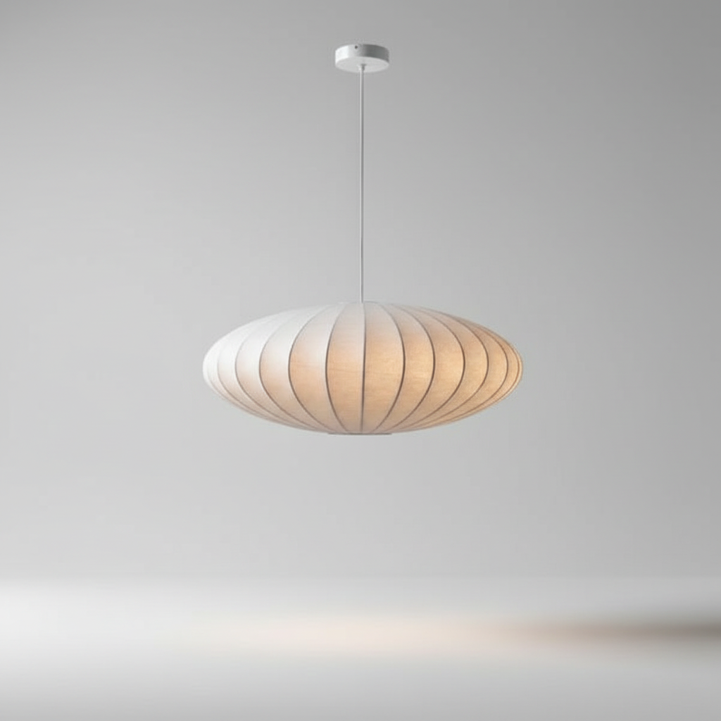 Crystal Ceiling Light 12 in Fabric Shade Fixture for Dining Room Living Room Hallway Decorative Hanging Lamp Glam Style