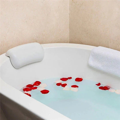 Coussin de bain avec ventouses – Soutien cervical rembourré pour la relaxation dans la baignoire et le spa, imperméable et antidérapant pour le bain à la maison