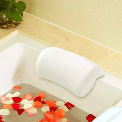 Coussin de bain avec ventouses – Soutien cervical rembourré pour la relaxation dans la baignoire et le spa, imperméable et antidérapant pour le bain à la maison