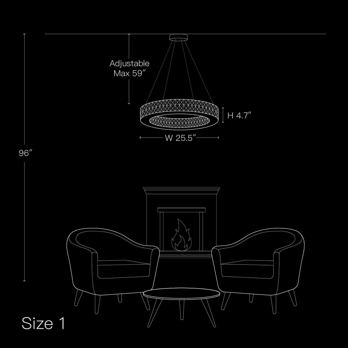 Double-Ring Crystal Chandelier in Gold or Silver Finish – Contemporary Candelabra-Style Hanging Light for Dining Room & Kitchen Island – 3