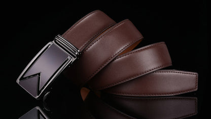 Genuine Cowhide Leather Belt with Water-Resistant Coating for Men | Premium Dress & Casual Wear Accessory
