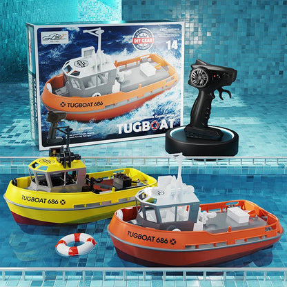 Water Explorer | Remorqueur télécommandé avec double moteur et longue portée | Aventures aquatiques palpitantes pour le plein air