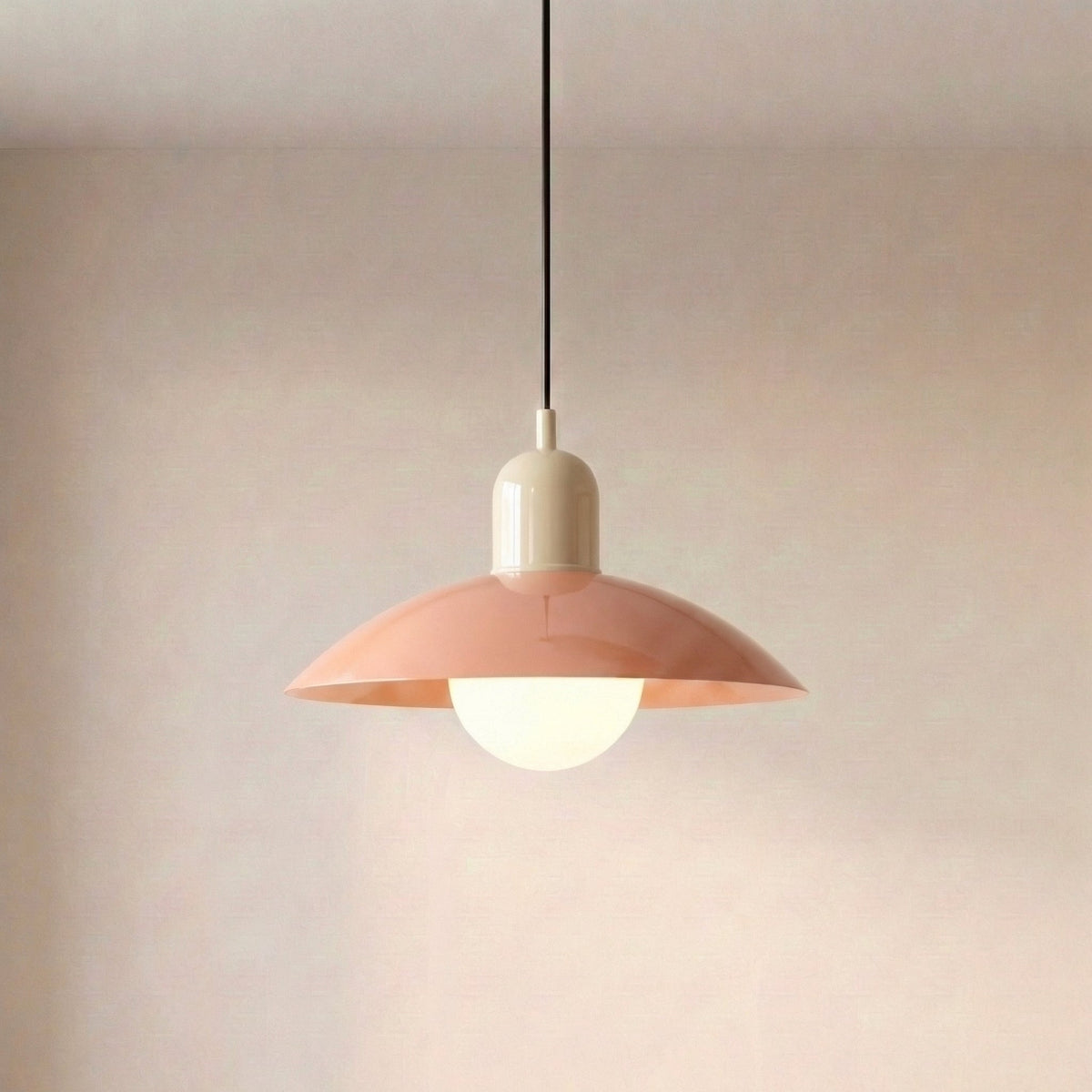 Round Iron Pendant Light with Adjustable 59 in Cable for Kitchen Island, Dining Table & Living Room | Scandinavian Modern Design in 20