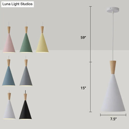 Adjustable Drop Ceiling Fixture – Powder-Coated Metal Shade with E26 Socket for Kitchen Island, Bedroom, Kids Room & Entryway