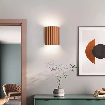 Round LED Wall Sconce Light for Bedroom, Living Room & Hallway – Modern Minimalist Accent Lighting Fixture in 4 Colors