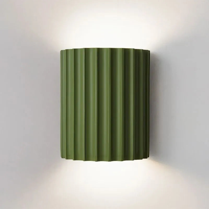 Round LED Wall Sconce Light for Bedroom, Living Room & Hallway – Modern Minimalist Accent Lighting Fixture in 4 Colors