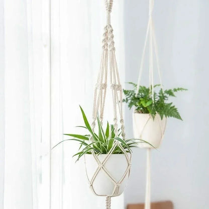 HANGBELLE – Ensemble de 4 paniers suspendus pour une décoration intérieure pleine de charme