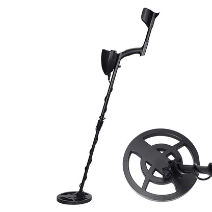 Handheld Treasure Finder with Waterproof Coil & Adjustable Shaft for Gold Silver Coins Jewelry Beach Hunting