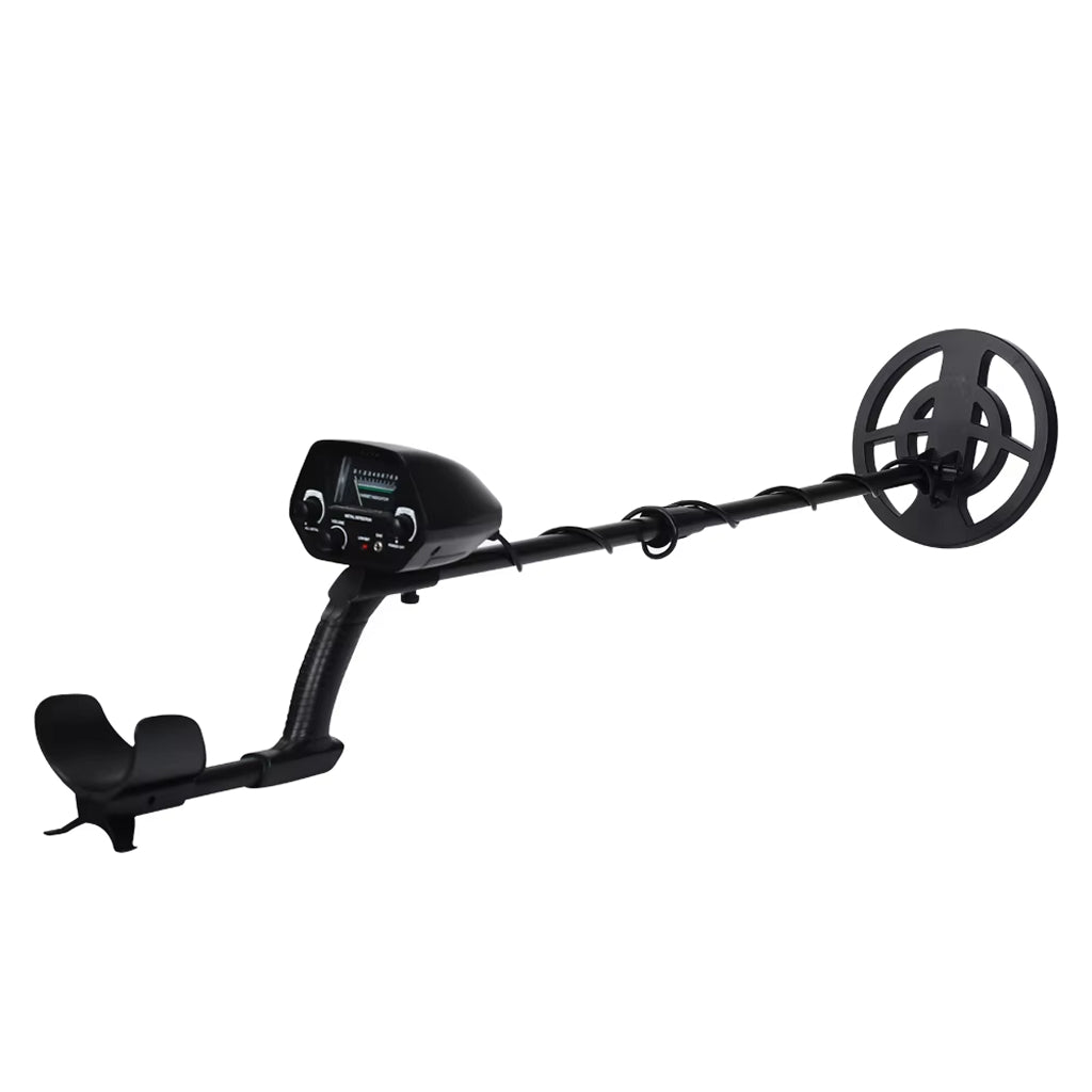 Handheld Treasure Finder with Waterproof Coil & Adjustable Shaft for Gold Silver Coins Jewelry Beach Hunting